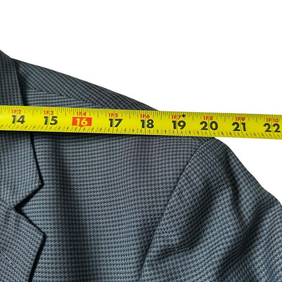 Oscar de la Renta Blue Two Buttons Wool Blend Men's Blazer Size 46R | 53-13 - Picture 6 of 9